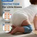 Simply Kids Baby Knee Pads for Crawling (5 Pairs) Stay-On Crawling Knee Pads for Infant 6-18 Months Rodilleras Para Bebe