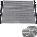 68341188AA Engine Cooling Radiator Compatible with Ram 1500 2019 2020 2021 2022 2023 2024 2026/1500 Classic 2022 2023 2024 3.6L 5.7L Aluminum Core Plastic Tank Radiator Assembly