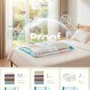 SONGMICS Vacuum Storage Bags, Rechargeable Portable Electric Pump, Space Saver Vacuum Seal Suction Bags for Clothing Travel Bedding Comforters, Reusable, 9 Pack, 3M/3L/3J, Transparent ULVB202W101