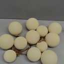 12 Pcs Velvet Christmas Balls Bulk Shatterproof Plastic Christmas Tree Decorations for Decorative Hanging Baubles (12, Beige, 2.36Inch)