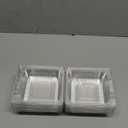 50 Count Clear Plastic Containers with Lids for Food, Thickened Disposable Sandwich Containers Clamshell Boxes for Cake Slice, Dessert, Hamburger, Salad