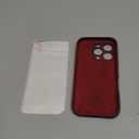 FireNova Designed for iPhone 16 Pro Case, Silicone Upgraded [Camera Protection] Phone Case, Soft Anti-Scratch Microfiber Lining Inside, 2024, Deep Red