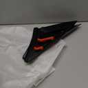 Ouyniei Rear Side Vent Window Louver Cover Black+Red Compatible for Honda Civic Hatchback 2016-2021