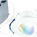 HALO 4 in Smart Canless LED Recessed Light, Wi-Fi, Motion Sensor, Gimbal