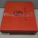 Western Cowboy Boots For Women Flower Embroidered Rhinestone Mid Calf Pointed Toe Chunky Heel Cowgirl Boots (10, White)