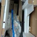 ChooChoo 70.9 Inch Long Console Tables for Entryway, Wood 2-Tier Entry Hallway Table, Narrow Sofa Table Behind Couch Table for Living Room, Entrance, White & Brown