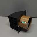 4 Inch Dryer Vent Cover Outside, HG Power Metal Exterior Vent Cover with Removable Screen & Cushioned Non-Return Flap, Air Wall Vent for House, Range Hood, AC, Opening Diameter: 3.81" Black