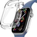 RAPTIC Thin Fit Designed for Apple Watch Series 10 42mm Case, Anti-Scratch Sensitivity Screen Protector with TPU All Around Anti-Fall Bumper Protective Case Cover - Crystal Clear