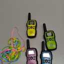 Wishouse Walkie Talkies for Kids 4 Pack,Family Walky Talky Adults Children Radio Long Range,Outdoor Camping Fun Toys Birthday Present Xmas Gifts for 4 5 6 7 8 Year Old Girls Boys No Battery No Charger (Pink Blue Green Yellow)