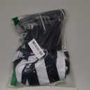 Men's Referee Costume Kit,Referee Shirt Stripe Umpire Jersey,Hat,Stainless Steel Whistle with Lanyard,Penalty Flag for Football Soccer Sports and Halloween Cosplay Outfits (Medium)