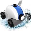 Cordless Robotic Pool Cleaner, Automatic Pool Vacuum with 60-90 Mins Working Time, Rechargeable Battery, IPX8 Waterproof for Above/In-Ground Swimming Pools Up to 861 Sq Ft