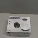 Lymphatic Drainage Massager & Anti Cellulite Massage Tool, Helps Reduce Stretch Marks & Cellulite, for Legs, Arms & Belly, Body Sculpting Machine with Microcurrent & Red-Light & Heat & Vibration (White)