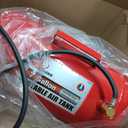 Big RED T88007-1 Torin Horizontal Portable Air Storage Tank with 36 "Hose and Pressure Gauge, Capacity 7 Gallons, Red