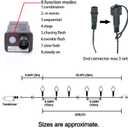 AWQ 200LED 66 FT C6 Christmas String Lights Plug in Fairy Twinkle String Lights 8 Modes Timer Function Waterproof Extendable for Indoor Outdoor Wedding Party Christmas Decoration (200, Multicolor)