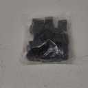 20pcs Rectangle Chair Leg Caps, 1.2" x 0.6" / 30 x 15mm Anti-Slip Chair Leg Floor Protectors PVC Rubber Pads Furniture Table Feet Covers, Black