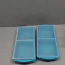 Silicone Freezer Tray With Lid-Soup Freezer Container molds-2-cup Extra Large Ice Cube Tray-makes 4 perfect 500ml portions cubes, For freezing soup,stews,sauces.Oven&Dishwasher-Safe(2-Pack)