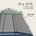 Coleman Skylodge Portable Screenhouse with 1-Minute Setup, Screened Gazebo for Bug-Free Lounging, Outdoor Sun Shade for Picnic, Events, Parties, Camping, & More, 10 X 10ft