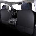 Aierxuan Seat Covers for 2007-2026 GMC Sierra Chevy Chevrolet Silverado 1500 2500HD 3500HD Trail Boss Z71 Crew Double Extended Cab Waterproof Leather Truck Pickup Cuchion(Full Set, Black-Blue)