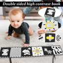 High Contrast Baby Toys for Newborn, Black and White Baby Toys, Newborn Toys 3 Months Brain Development with Car Seat Toys Hanging Rattle Toys (Classic Edition)