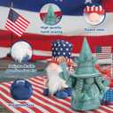 4th of July Patriotic Gnome Decorations, 2PCS Handmade Swedish Tomte Gnomes Plush Statue of Liberty Doll Table Ornaments for 250th Anniversary Independence Day Memorial Day Armed Forces Day