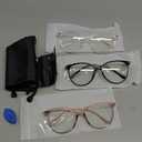 Gaoye Blue Light Blocking Glasses - Trending Round TR90 Frames, Metal Arms, UV400 Protection - Matching Soft Case