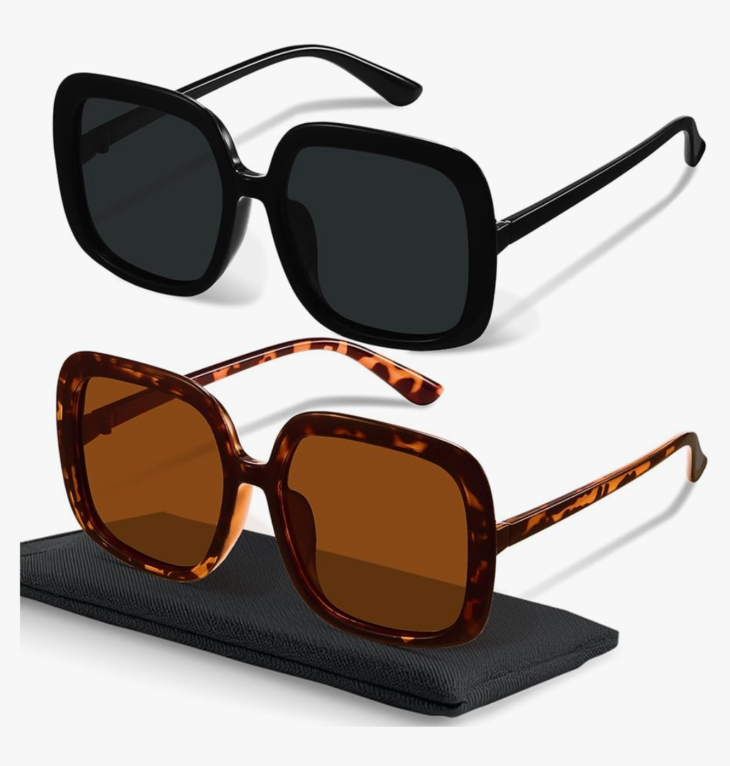 miyya Oversized Polarized Sunglasses Women, Trendy Retro Sun Glasses for Women 2025, Oversized Shades