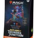 Magic: The Gathering Outlaws of Thunder Junction Commander Deck - Quick Draw (100-Card Deck, 2-Card Collector Booster Sample Pack + Accessories), Blue Red