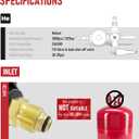 RX WELD Helium Tank Regulator Latex Balloon Filler Valve, CGA-580 Tank, Dual Latex And Foil Ballon Inflator (With Auto Foil Balloon Shut Off Valve)