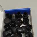 20 Pcs Black Extra Small Chair Leg Floor Protectors for Hardwood Floors, Upgraded Rubber Chair Leg Caps with Felt, Furniture Leg Feet Covers Protect Floor from Scratches Reduce Noise (Fit 0.55"-0.75")