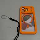 Lanhiem Magnetic for iPhone 17 Pro Case Waterproof, Built in Screen Protector & Camera Protection, [Compatible with MagSafe] Full Body Dustproof Heavy Duty Rugged Phone Case 6.3'' (Orange)