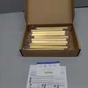 Ravinte 10 Pack Gold Cabinet Handles 3-3/4 Inch Brushed Brass Square Cabinet Pulls Gold Hardware for Kitchen Cabinets - 6 Inch Total Length