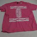 Crayon Tshirt Halloween Costume for Men Women Adult Size | Funny Cool Shirt idea | Graphic tee (Large, Pink)