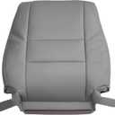 NLQR Gray Microfiber Leather Driver Side Backrest Seat Cover Compatible with Toyota Tundra Sequoia 2000 2001 2002 2003 2004