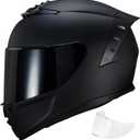 Full Face Motorcycle Helmet,Helmets for Adults Motorcycle, MG611 Motorbike Racing Street Bike Helmets with Black Visor for Men Women,DOT Approved (Matte Black-B, M)