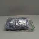 Miusol Women's Formal V Neck Floral Lace Contrast Chiffon Plus Size Ruffle Bridesmaid A-line Party Dress (Grey) - 1XL