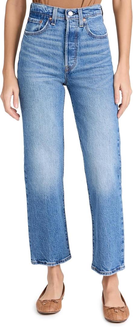 Levi's Women's Premium Ribcage Straight Ankle Jeans (28, Dance Around)
