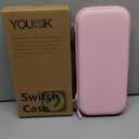 Younik Switch Accessories Bundle, 17 in 1 Pink Switch Accessories Kit for Girls Include Switch Carrying Case, Adjustable Stand, Protective Case for Switch Console & J-Con Pink