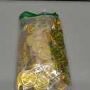 200 PCS Gold Coins, 1.4 in Plastic Coins, 0.08 in Thick Fake Coins Pirate Coins Leprechaun Gold Coins Tokens, Pirate Decorations Teacher Classroom Reward Adventure Theme Party Supplies