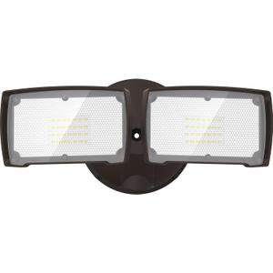 LEPOWER 3000LM Flood Lights Outdoor, 28W 5500K LED Security Light Switch Controlled, IP66 Waterproof Outdoor Lights, Wall Mount Exterior Flood Light with 2 Adjustable Heads Floodlights Outside (Brown)
