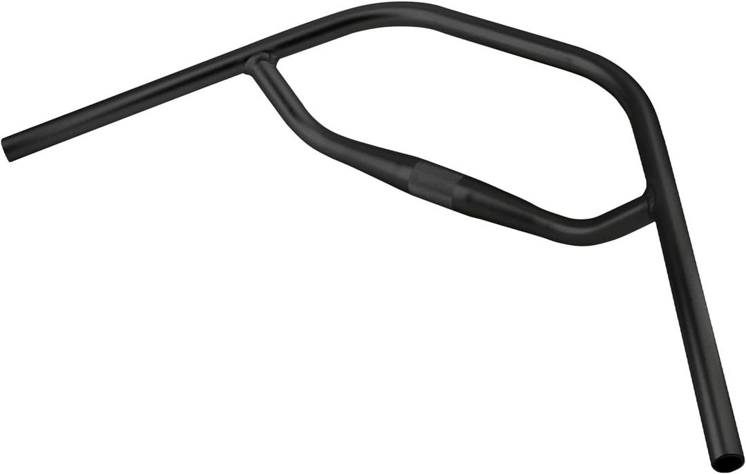 Bicycle Handlebar H Flat Bar Aluminum Alloy 22.2 * 31.8 * 200 * 690mm MTB Gravel Touring Bike (Black)