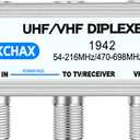 UHF/VHF TV Antenna Combiner & Diplexer: Eliminate Rotators, Merge 2 Antennas into 1 Coax Output - Weatherproof for Harsh Outdoor/Indoor Installation