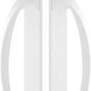 Rockwell Laguna Contemporary Dummy Sliding Patio Door Handleset in White Finish