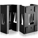 Lounsweer 2 Pcs Magnetic Gloves Dispenser Holders Wall Mount Boxes of Gloves Commercial Quality Towels Wipes Paper Tissue Box Holder Kitchen Fridge Office Workshops Garage Tool Hospital (Black)