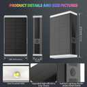 Solar Lights Outdoor,8 Lighting Modes Dusk to Dawn Lighting Wall Sconce IP67 Waterproof Up and Down Solar Wall Light Front Door Light for House, Garage, Porch, Doorway,Fence (8 Pack)