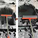 Window Squeegee for Window Cleaning, Squeegee Window Cleaner Tool 2 in 1 Car Window Cleaning Tool with Extension Pole 58 Telescopic Window Washing Equipment, Shower Squeegee for Shower Glass Door