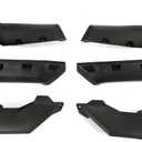 ECOTRIC Extended Fender Flares Compatible with 2016-2024 Can-Am Defender HD 5/ HD 7/ HD 8/ HD 10 MAX 6Pcs UTV Mud Guards Flap Set Front & Rear Kit Mud Guards Splash Shield Guards 715006821 715002424