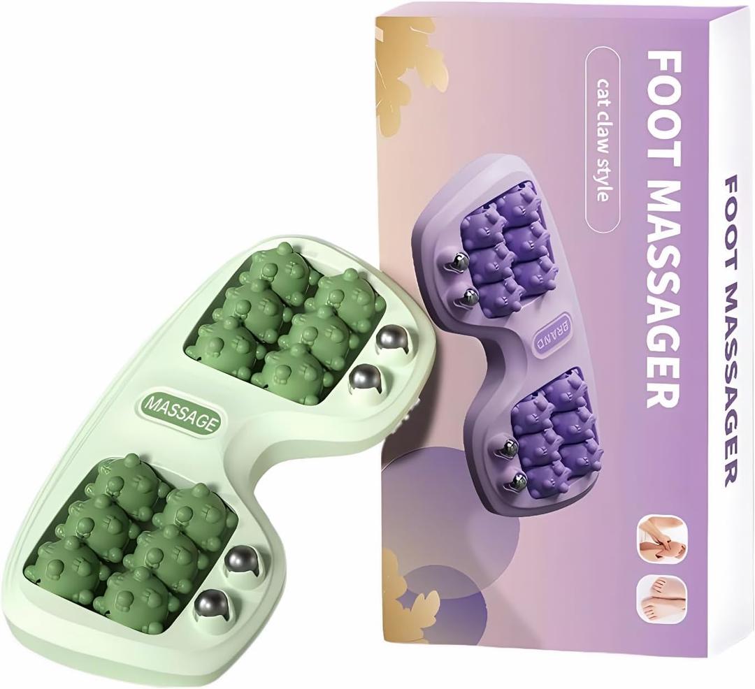 Foot Roller Massage for Plantar Fasciitis, Portable Feet Roller Therapy for Circulation and Pain Relief, Reflexology and Deep Tissue Muscle Tool