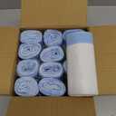 Small Trash Bags 1.6 Gallon, 360 Count -1.2 Mil Drawstring Mini Garbage Bags, White Plastic Trash Can Liners for Bathroom Accessories, 6 Liter, Bedroom, Dorm Room Essentials, Office