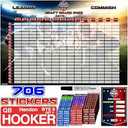 lopeztek Fantasy Football Draft Board 2023-2024 Season, 706 Labels Include 626 Players, 6ft x 4ft Draft Board Kit for Up to 14 Teams, Larger Stickers and Names