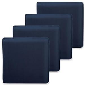Thankyall Patio Cushion Covers Only 24x24x4 inch 4 Pack Waterproof Outdoor Cushion Covers Outdoor Seat Cushion Slipcover with Zipper (Navy Blue)